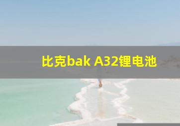 比克bak A32锂电池